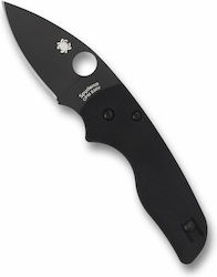 Spyderco Cuțit Negru în Husă