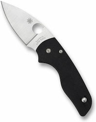 Spyderco Cuțit Negru în Husă