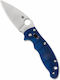 Spyderco Manix 2 Μαχαίρι με Μηχανισμό Κλειδώματος Μπλε σε Θήκη