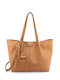 Women's Shoulder Shopper Bag Beige