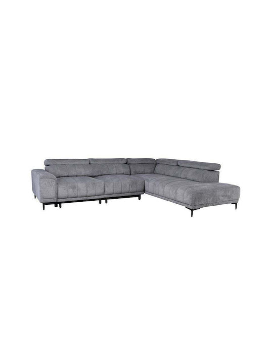 Massimo Corner Couch with Left Corner Grey 289x...