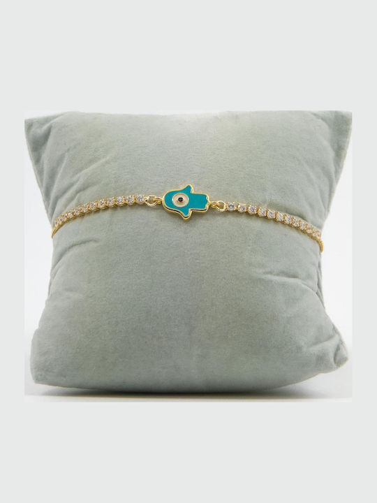 Women's Bracelet Handcuffs Made of Brass Gold Plated 24cm