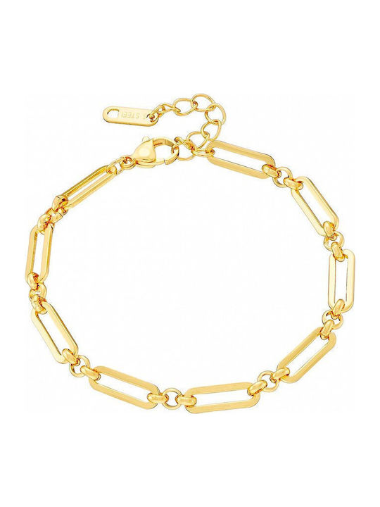 Oxzen Women's Gold Plated Steel Bracelet