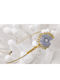 Kymi Women's Macrame Bracelet with Mum Design Made of Cord MN345