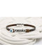 Kymi Women's Bracelet with Eye Design Made of Leather MP370