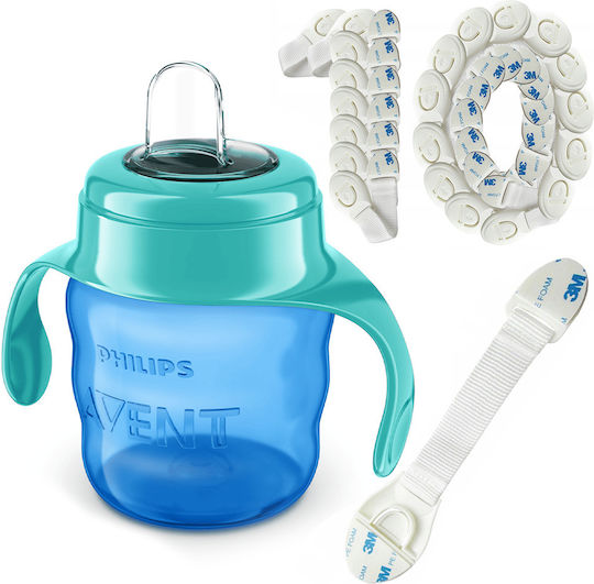 Philips Avent Baby Trinklernbecher Silikon Blau Für 10m+ 200ml