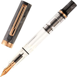 Twsbi Eco Black Marble W Bronze Fountain Pen F Fine Twsbi Eco Black Marble W Bronze Fountain Pen F Fine