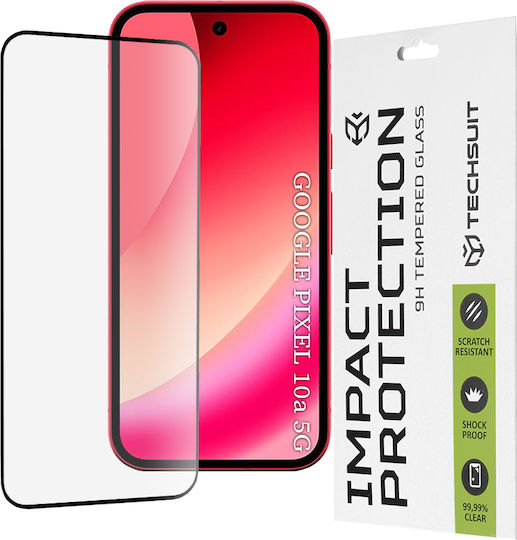 Techsuit Full Glue Full Face Tempered Glass Black Google Pixel 10a