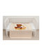 Cot Velvet Brown Baby Blanket with Bear 110x150cm