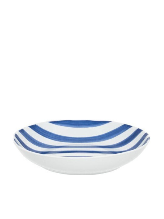 Estia Ligne Blue Deep Plate with Diameter 20cm 6 Pieces