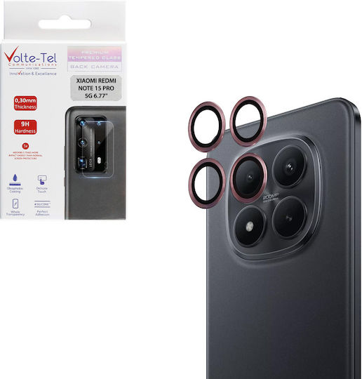 Volte-Tel Glass Cover Προστασία Κάμερας Tempered Glass Ροζ για το Xiaomi Redmi Note 15 Pro 5g
