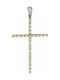 Mertzios.gr White Gold Cross 18K Without Chain ST032613X