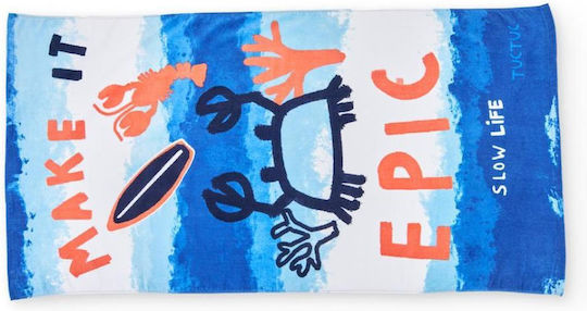 Boy's Beach Towel Tuc Tuc 11409926 Navy 150x75 Cm