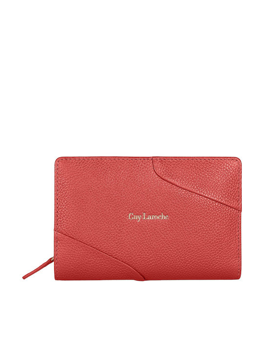 Kleines Leder Damenbrieftasche mit RFID Rot