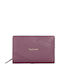 Kleines Leder Damenbrieftasche mit RFID Lila