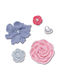 Crocs Jibbitz Broschen Boho Blumen Rosa 5 Stück