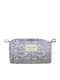 Handmade Cotton Gray Flower Toiletry Bag Trunk Amaryllis Slippers Greek Made