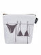 Fabric Toiletry Bag Bolsalino 262 22x18 White-grey Kentia