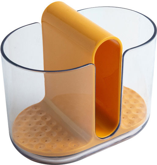 Abtropfgestell für Besteck Gelb 16x10x13cm