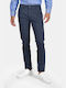 Men's Trousers Chinos Elastic Slim Fit Navy