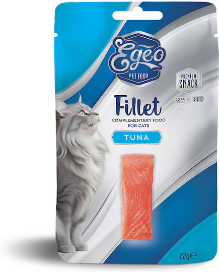 Egeo Pet Food Υγρή Τροφή για Γάτες με Τόνο και Κρέας χωρίς Σιτηρά 22gr
