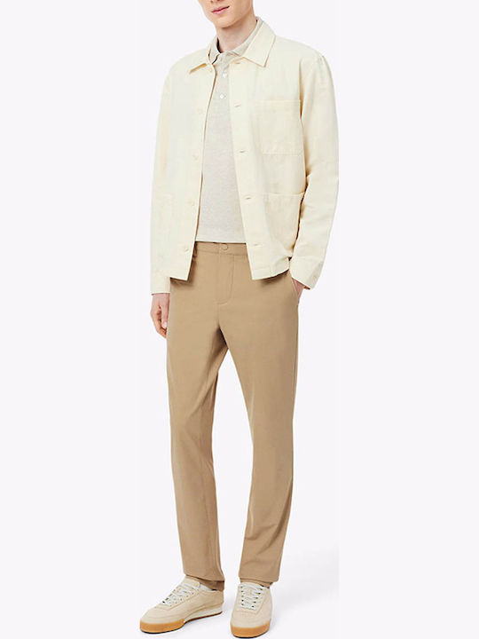 Lacoste Παντελόνι Chino σε Slim Εφαρμογή Biege