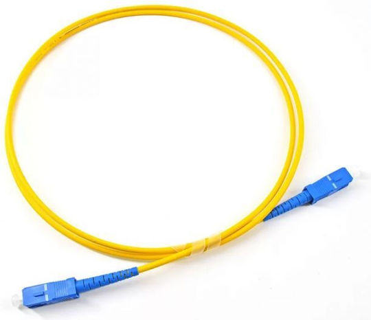 Optic Καλώδιο Οπτικής Ίνας LC/UPC-LC/UPC 5m Κίτρινο 10τμχ