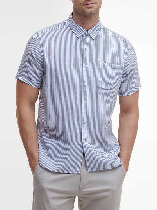Barbour Short Sleeve Linen Shirt in Regular Fit...