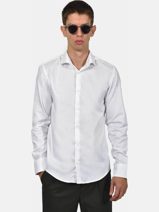 Long Sleeve Shirt in Regular Fit White