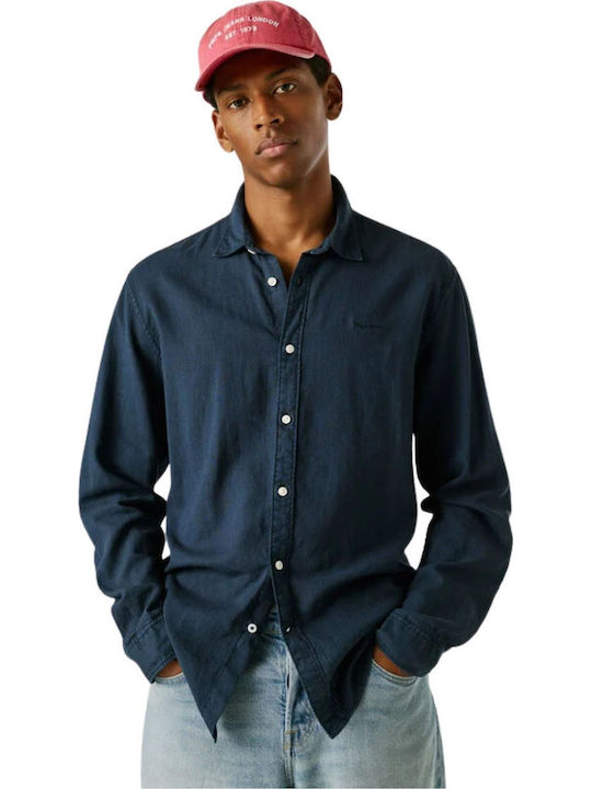 Pepe Jeans Μακρυμάνικo Λινό Πουκάμισο σε Κανονι...