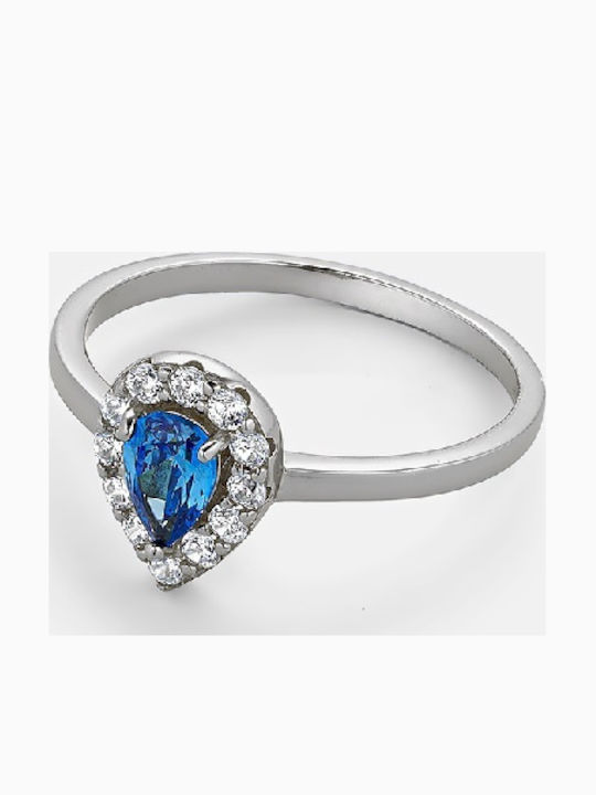 Vogue Damenring mit Zirkon aus Silber