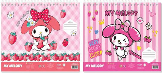 Μπλόκ Ζωγραφικής 23x33cm 40φ Αυτοκόλλητα My Melody 2 Σχέδια