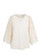 Women's Long Sleeve Blouse Ecru