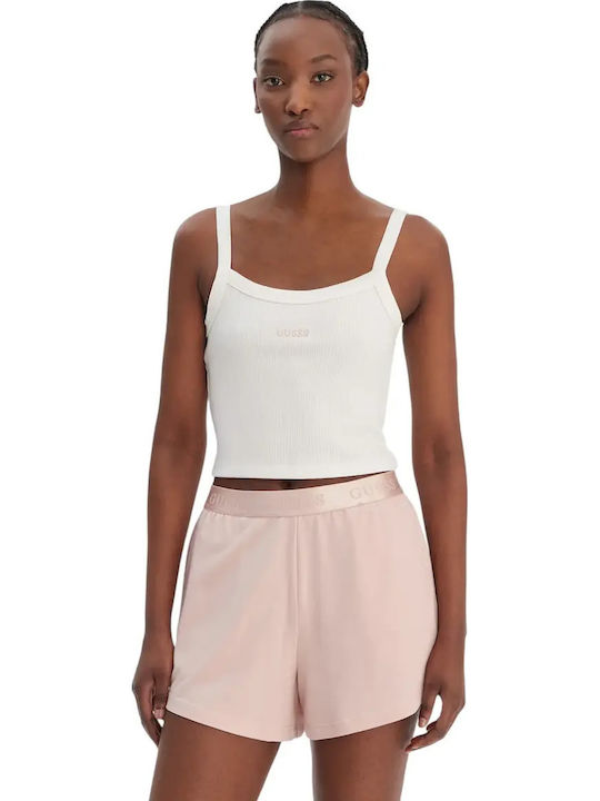 Guess Damen Top Ärmellose Weiß