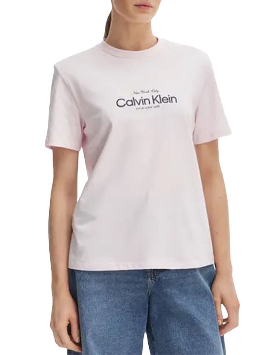 Calvin Klein Women's T-shirt Pink