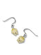 Silver Kids Earrings Double-Sided Enamel Face Woofie Princess Pendant Hook Platinum Plated Woofie 0130530001/Silver White 0130530001