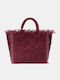 MC2 Vanity Beach Bag From Red Canvas