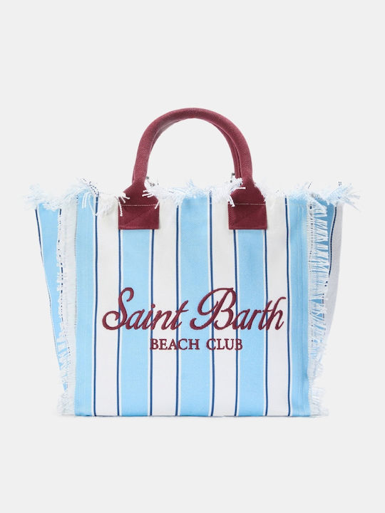 MC2 Vanity Beach Bag Made Of Light Blue Canvas