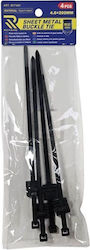 Ansin Δεματικά Καλωδίων Πλαστικά 200mmx4.6mm σε Μαύρο χρώμα 01116 Ansin Δεματικά Καλωδίων Πλαστικά 200mmx4.6mm σε Μαύρο χρώμα 01116