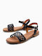 Leather Women's Anatomic Black Sandals