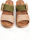 Damen Anatomische Grüne Sandalen