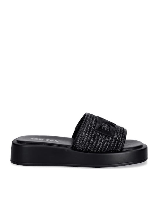 DKNY DKNY Damen Flache Schwarze Sandalen