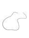 Chain Neck 925 Silver Unisex 60 Centimeters Length Diamond Cut Groumette 4 Millimeters Thickness White Rhodium Plating Nickel Free Tribute 0030021905 /silver 0030021905