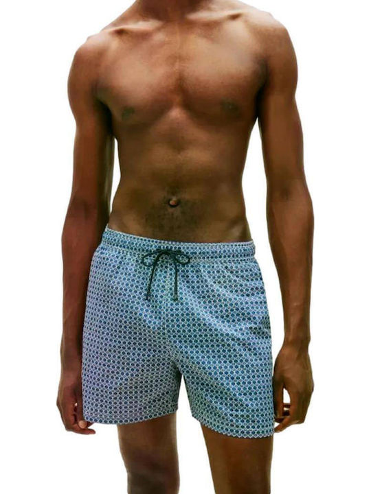 Herren-Bademode Kurze Hosen Silbergrau mit Mustern