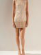 Summer Mini Evening Dress Nude