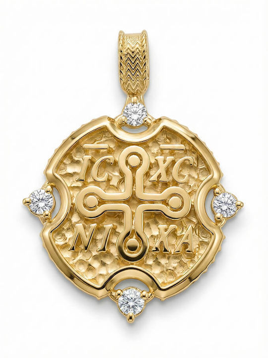 Pendant Kids Charm Double Sided Silver PR219