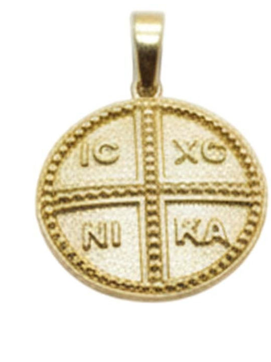Gatsa Μενταγιόν Παιδικό Φυλαχτό από Χρυσό 9K MO-0079-9