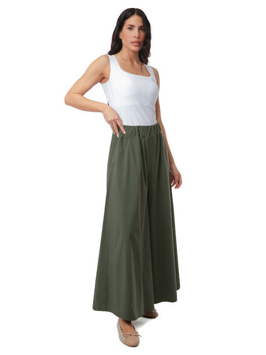 Pantaloni Largi Kaki