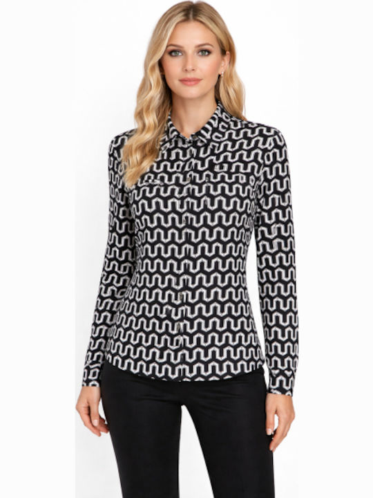 Long Sleeve Women's Black Shirt SG-FY-9083-26SH-Black