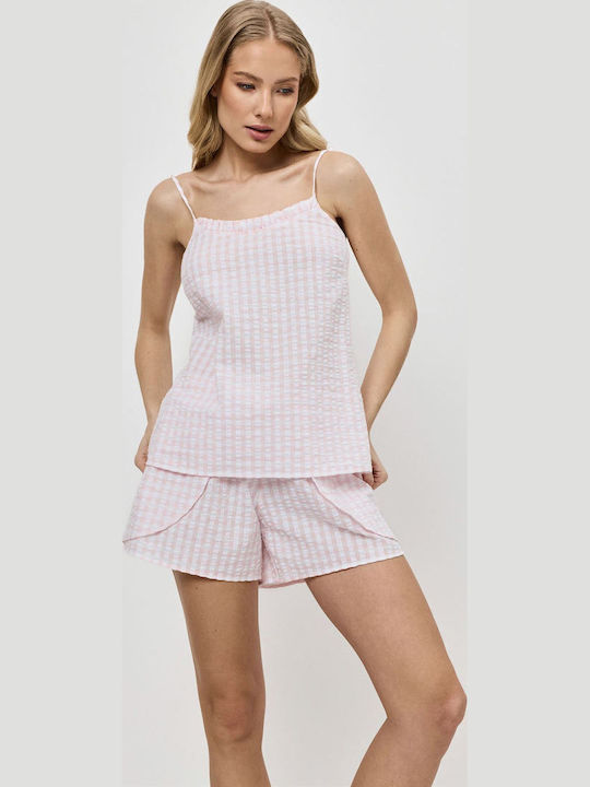Aruelle Καλοκαιρινό Babydoll Απαλό Ροζ